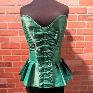 Green Pleated Corset